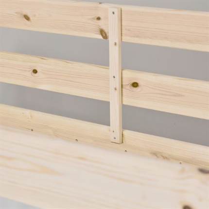 Hoppekids ECO Comfort halvhøj seng 70x160 cm - Natur