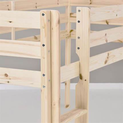 Hoppekids ECO Comfort halvhøj seng 90x200 cm - Natur