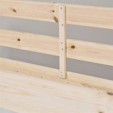 Hoppekids ECO Comfort halvhøj seng 90x200 cm - Natur