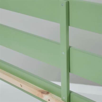 Hoppekids ECO Comfort halvhøj seng 70x160 cm - Pale Green