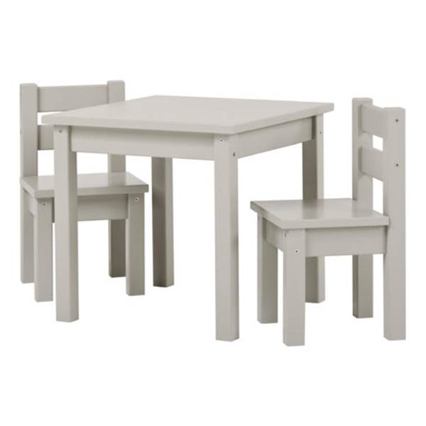 11: Hoppekids MADS Børnesæt - bord og 2 stole - Dove grey