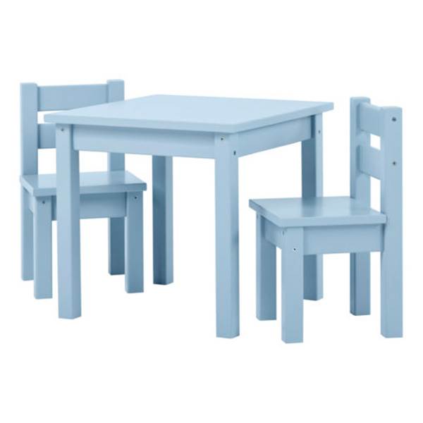 Hoppekids MADS Børnesæt - bord og 2 stole - Dream blue