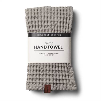 Humdakin Waffle hand towel - Stone