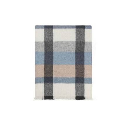 Elvang Intersection plaid - ocean blue/white/grey