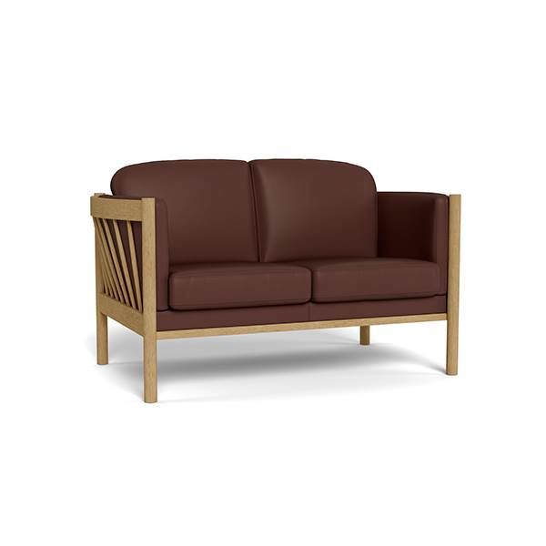 Julie 2 personers lædersofa