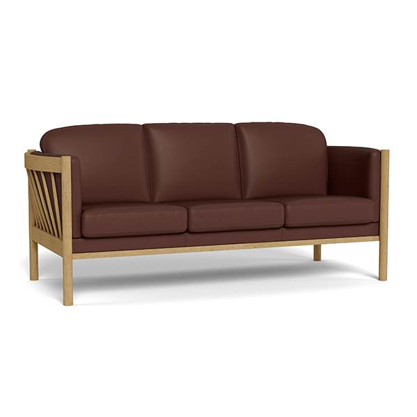 Julie 3 personers lædersofa