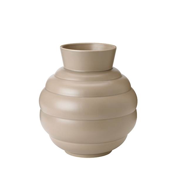 Knabstrup Tortus Archie vase No 3, h 26,5 cm - Dark Sand 