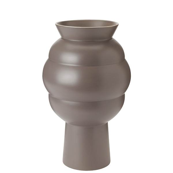 Knabstrup Tortus Archie vase NO 4, h 37 cm - Dark grey 