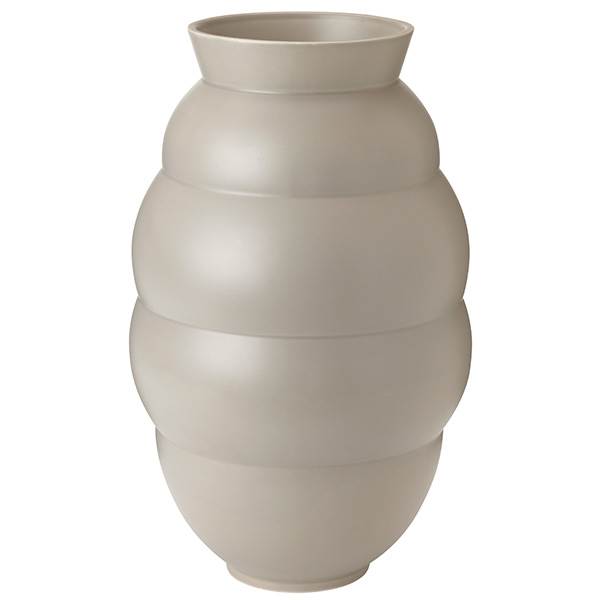 Knabstrup Tortus Archie vase No 5, h 41,5 cm - Light grey 