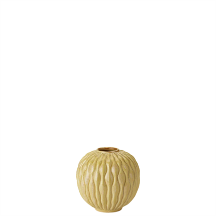 Knabstrup Solum vase H 8.5 cm - Ochre 