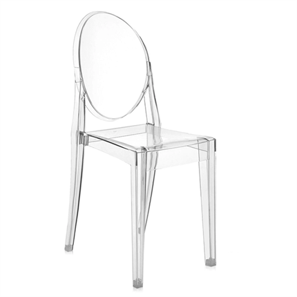 Victoria Ghost spisebordsstol fra Kartell set fra siden