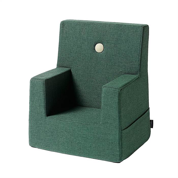 By KlipKlap KK Kids Chair Deep Green w Light Green