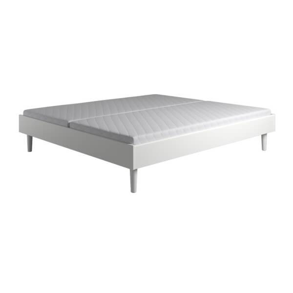 Kaagaard 380 sengeramme - Hvid - 180x200 cm. med træben