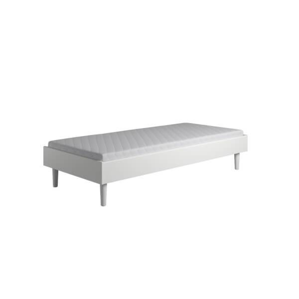 Kaagaard 380 sengeramme - Hvid - 90x190 cm. med træben