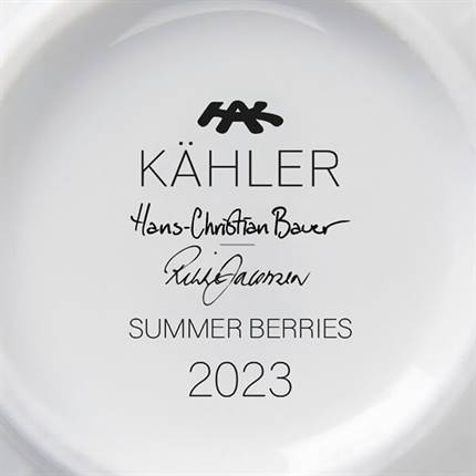 Kähler Hammershøi Summer krus 33 cl somemrbær