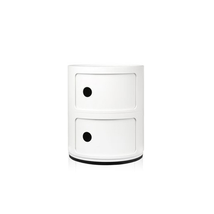 Kartell Componibili opbevaringsmøbel - 2 rum - hvid