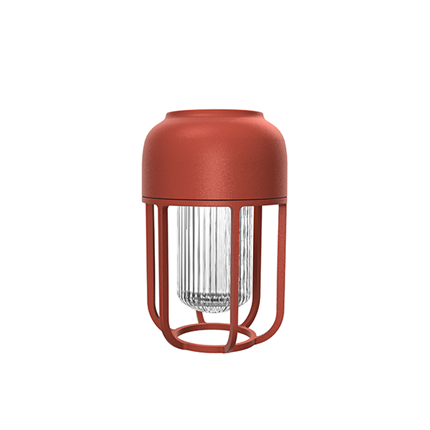 Udendørs lampe i rød