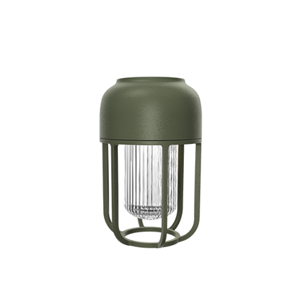 Udendørs lampe i grøn