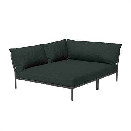 Udendørs loungesofa i mørk grøn