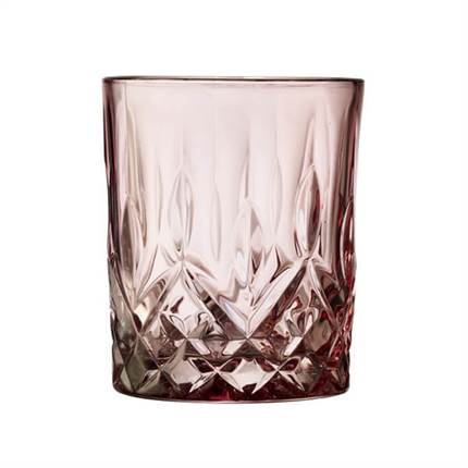 Lyngby Glas Sorrento whiskyglas 32 cl, 4 stk - Pink