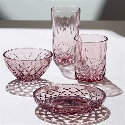 Lyngby Glas Sorrento whiskyglas 32 cl, 4 stk - Pink