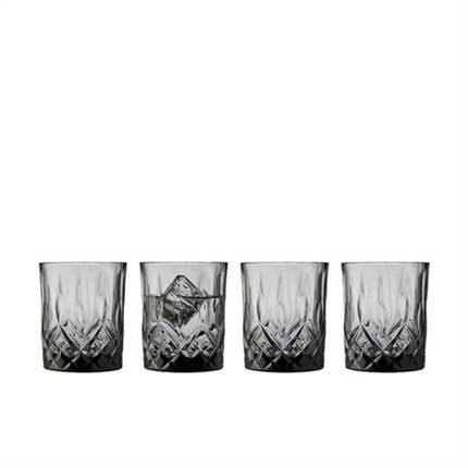 Lyngby Glas Sorrento whiskyglas 32 cl, 4 stk - Smoke