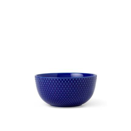 Lyngby Porcelæn Rhombe Color - Skål Ø13 cm - Mørkeblå