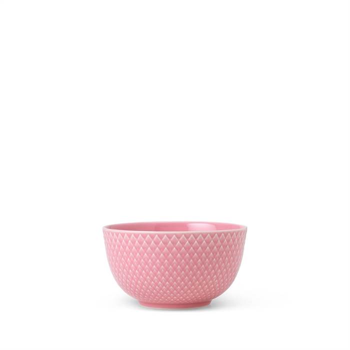 Se Lyngby Porcelæn - Rhombe Skål, 11 cm, rosa hos Erling Christensen Møbler