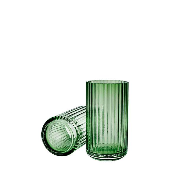 Billede af Lyngby vase h20,5 cm - Copenhagen green glas hos Erling Christensen Møbler