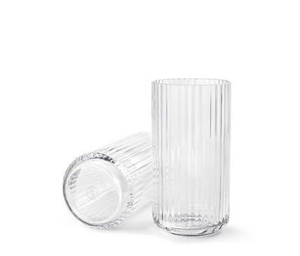 Lyngby vase - 20 cm - klar glas