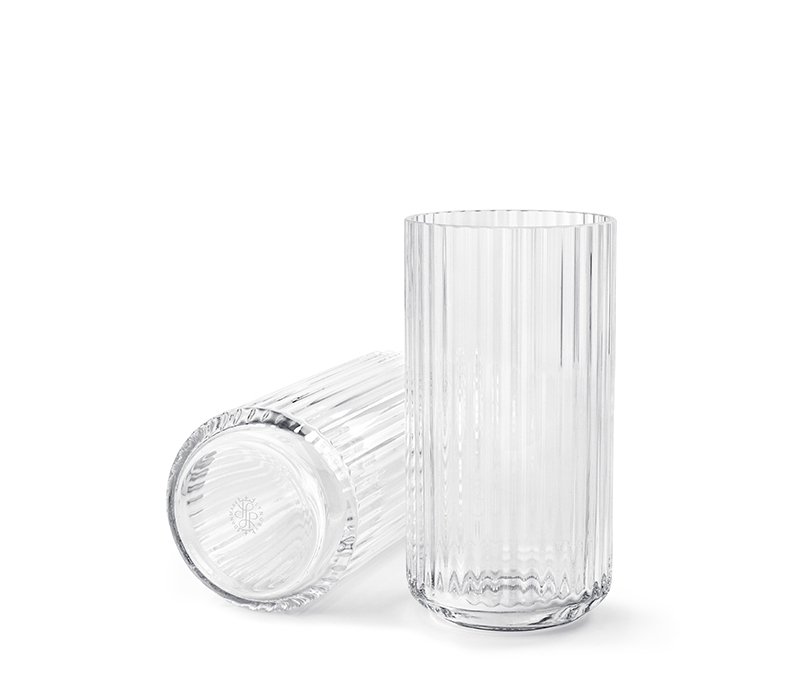Billede af Lyngby vase - 20,5 cm. - klar glas