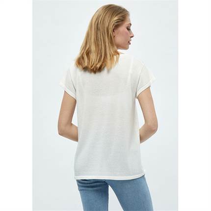 Minus Carlina knit tee - Broken white lurex