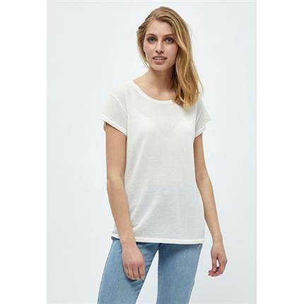 Minus Carlina knit tee - Broken white lurex