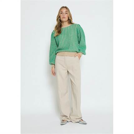 Minus Rithea knit pullover - Golf green 