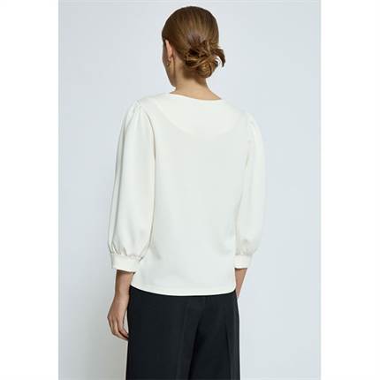 Minus Jamila v-neck blouse - Broken white 