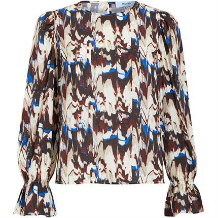 Minus Cassandra blouse - Madder brown print