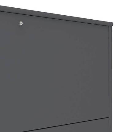  Mistral skab med klap - 89x61x42 cm - antracit