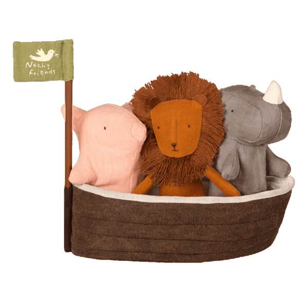 Maileg Noah's Ark med 3 mini dyr