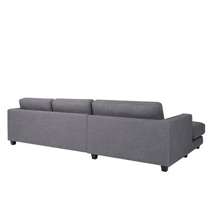 MAINE 2,5 pers. sofa med XL chaiselong - grå