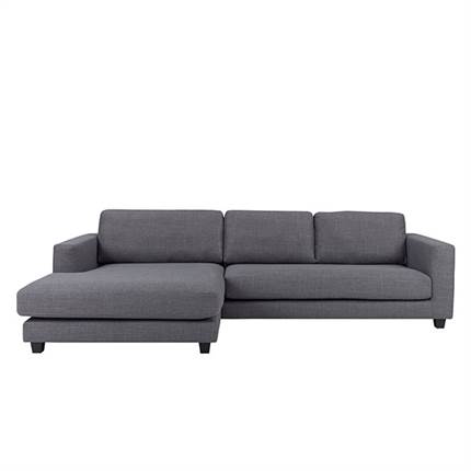 MAINE 2,5 pers. sofa med XL chaiselong - grå