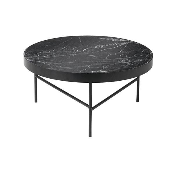 Se Ferm Living Marble Table - Large - Black hos Erling Christensen Møbler