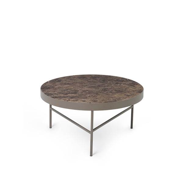 Se Ferm Living Marble Table - Large - Brown hos Erling Christensen Møbler