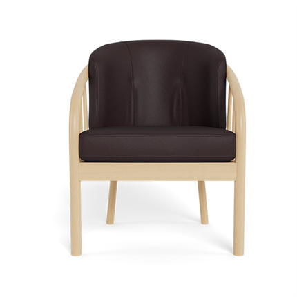 Maria lænestol i brun læder