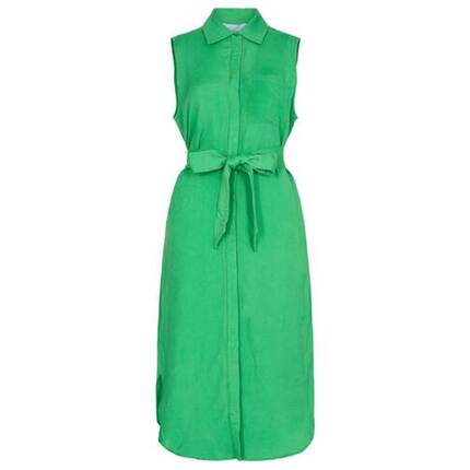 Minus Marly Linen Shirt Dress - Apple green 