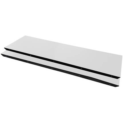 Meza by Hammel spisebord - Round - Ø:135 cm. - Hvid laminat - Ben i hvidpigm. eg - Inkl. 2 tillægsplader