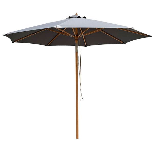 Milano parasol med tilt – 3 meter – grå