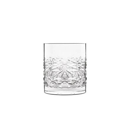 Luigi Bormioli Mixology textures Vandglas/whiskyglas 38 cl - 4 stk.