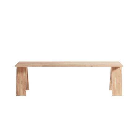 Muubs Angle bænk 160 cm. - eg natur/hvidolieret     