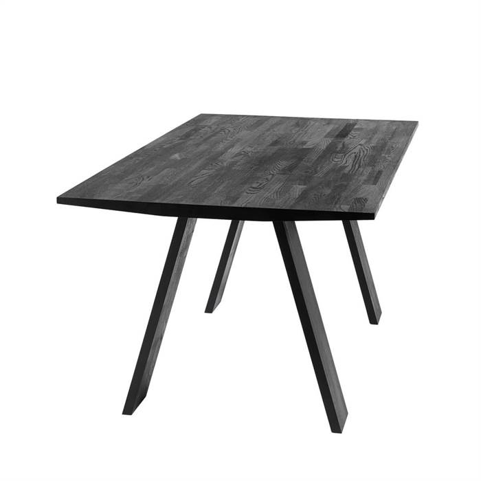 Muubs Angle spisebord - eg sortbejdset/olie - 160 x 90 cm