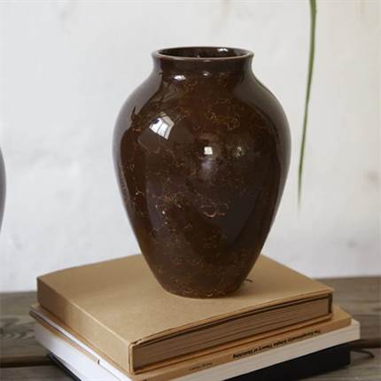 Knabstrup Keramik Natura vase - H: 20 cm - Brun